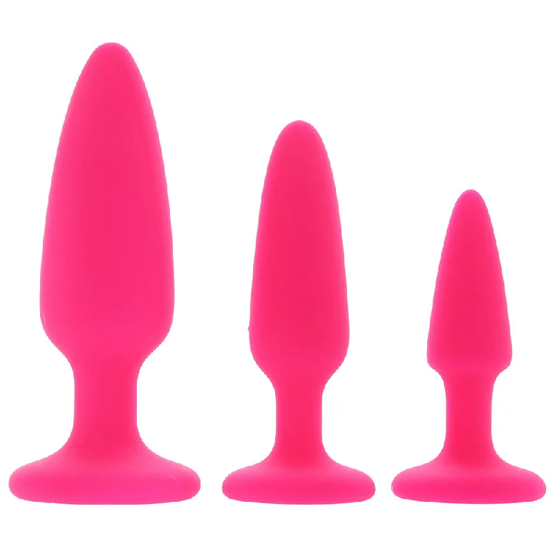 anal toys for intimate pleasure-Colours Pleasures Anal Training Kit in Pink