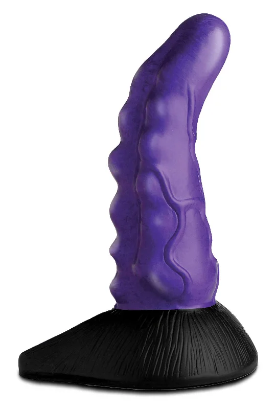 dildo portability tips-Orion Invader Veiny Space Alien Silicone Dildo - Purple