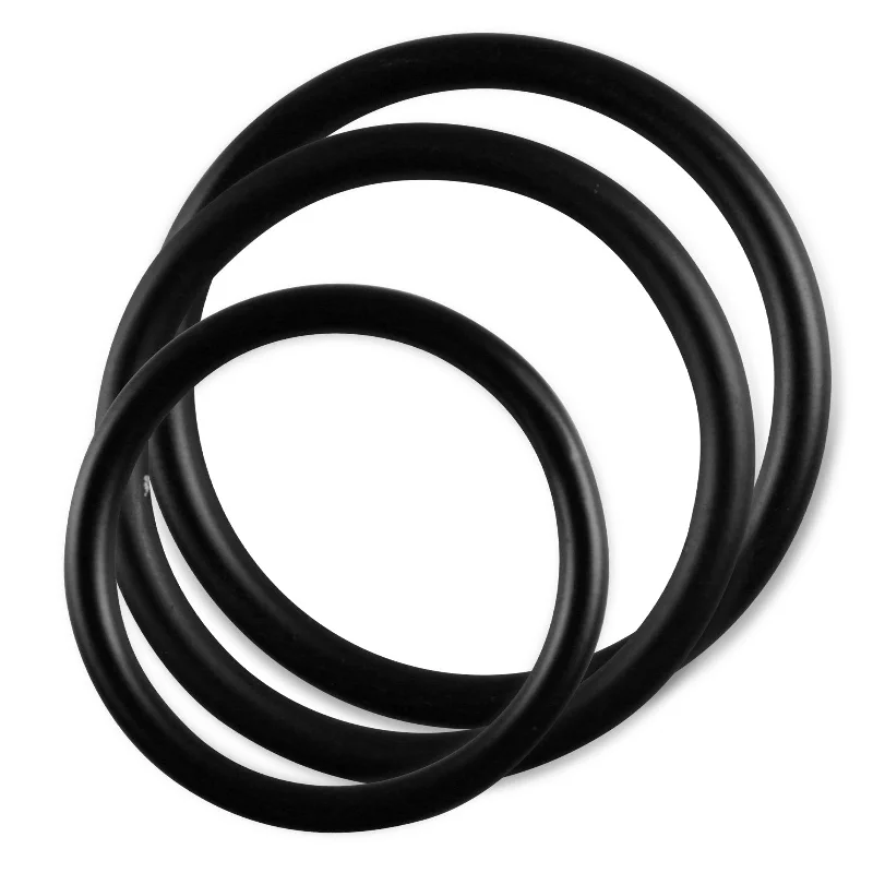 cock ring comfort benefits-LeLuv® 5mm Round Gauge Glans/Penis Rings, Stainless Steel, 22mm-64mm Inner Diameter -Black