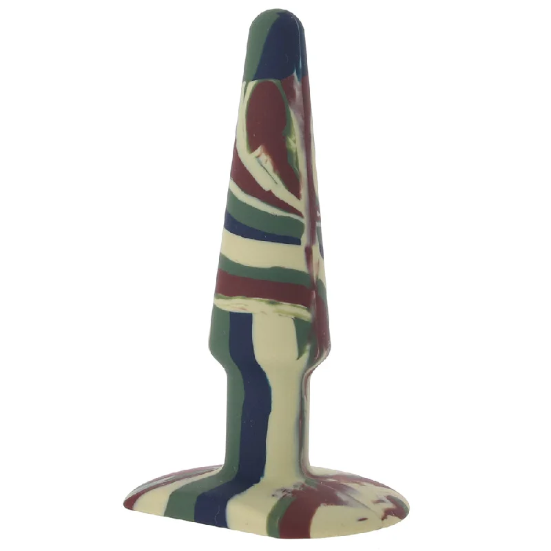 anal toys with easy finish-A-Play Groovy 5 Inch Anal Plug in Camo