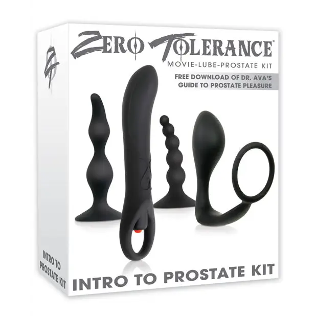 anal toys with soft tip-Zero Tolerance Intro To Prostate Kit 4-Piece Anal Play Set With DVD