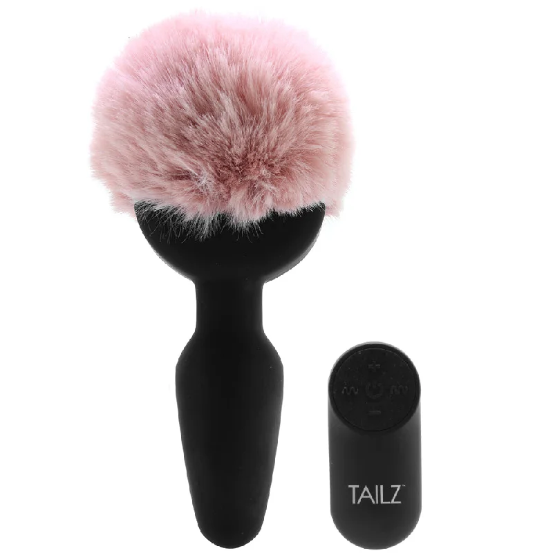 anal toys for intimate fun-Tailz Vibrating Pink Bunny Tail Anal Plug