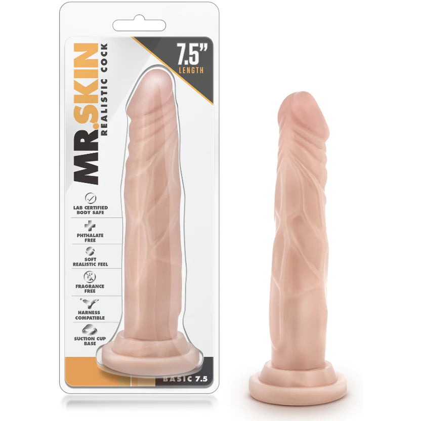 dildo flexibility deals-Dr Skin Realistic Dildo 7.5" by Blush Novelties