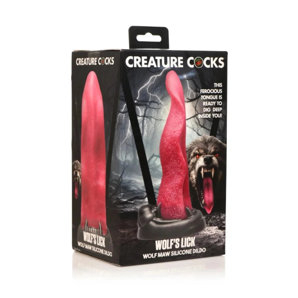 dildo subscription deals-Creature Cocks ''Wolf's Lick'' Wolf Maw Dildo