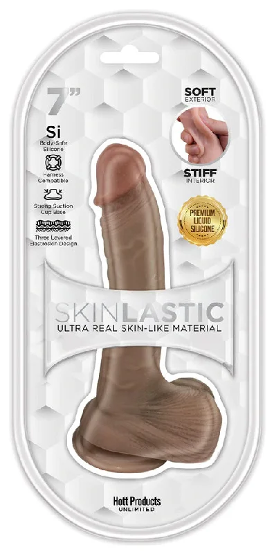 dildo discount promotions-Skinsations - Skinlastic - Sliding Skin Dildo -   7-Inch With Suction Base