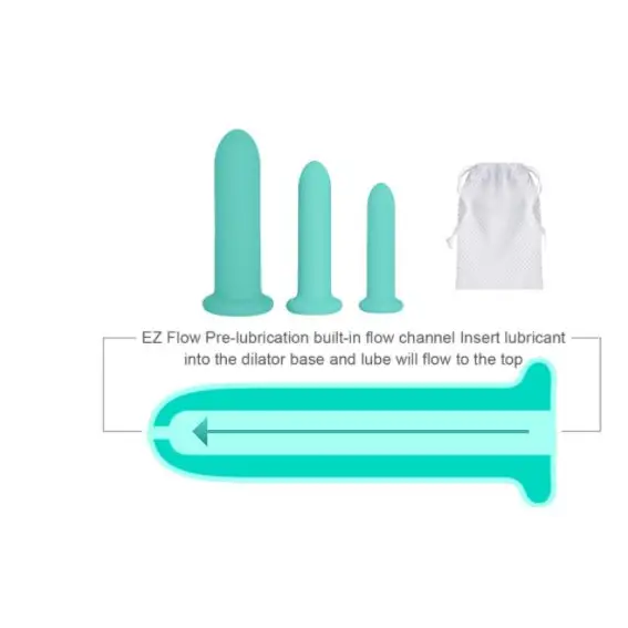 anal toys for discreet fun-Cloud 9 Health & Wellness Silicone Dilator Kit (for Vaginal Or Anal Use)