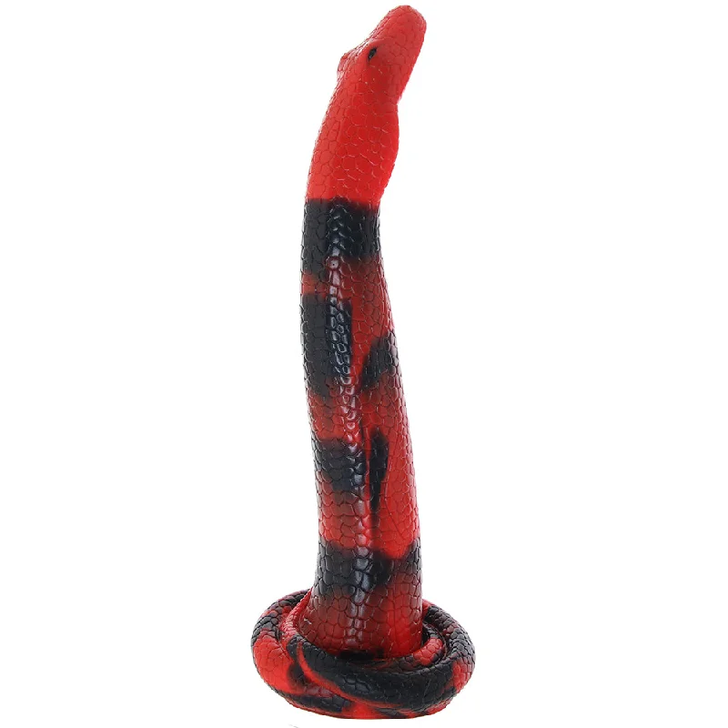 dildo waterproof reviews-Creature Cocks King Cobra Large Silicone Dildo