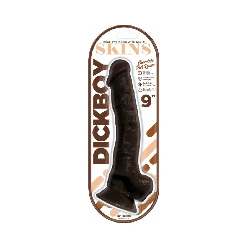 waterproof dildo features-Dickboy Skins Dildo 9 in. Chocolate Lovers