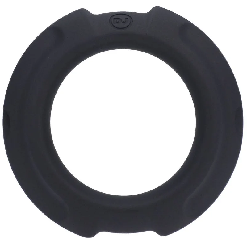 cock ring budget hacks-Optimale Flexisteel Silicone Metal Core Cock Ring Black 43Mm