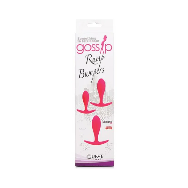 anal toys with long texture-Gossip Rump Bumpers Anal Trainer Set Magenta