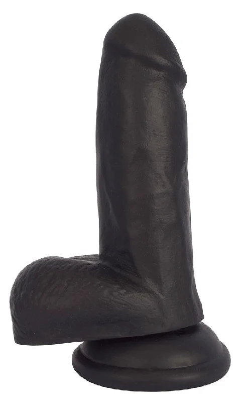 dildo usage offers-JOCK 6" Dildo w/ Balls - BLACK