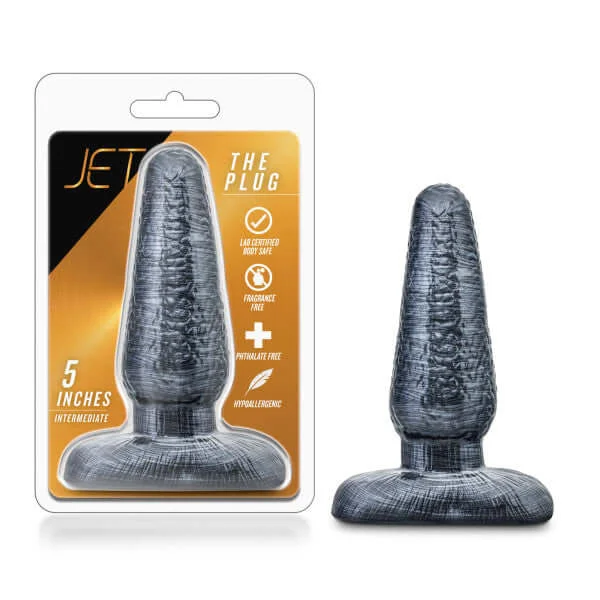 anal toys for private vibes-Experience Intense Anal Pleasure with the Blush Novelties Jet The Plug Black