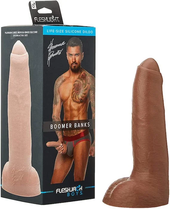 dildo unboxing deals-FleshJack ''Boomer Banks'' 9in -Dildo