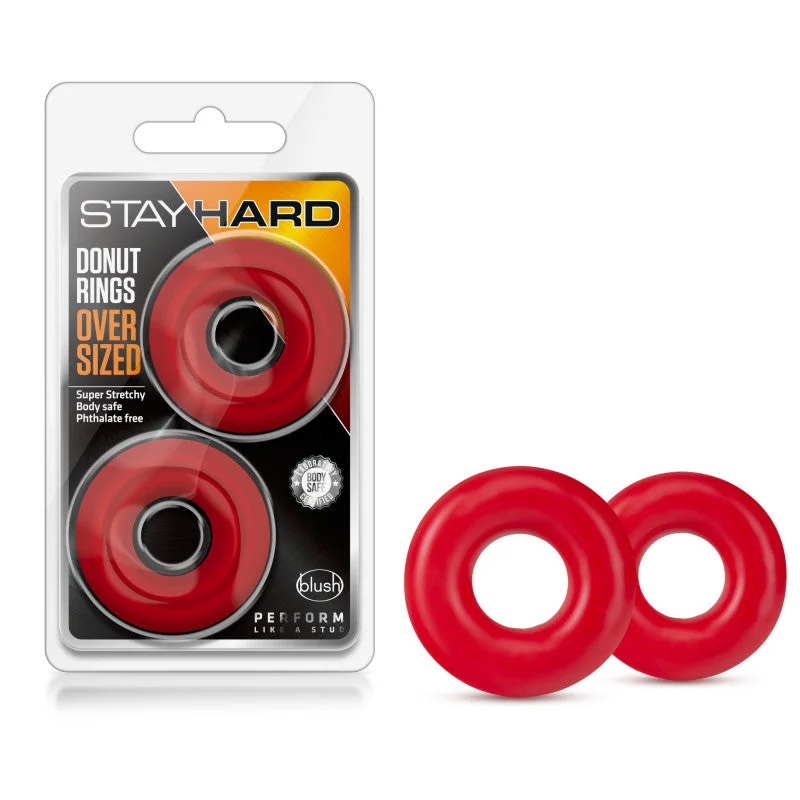 cock ring vibration benefits-Stay Hard - Donut Rings Oversized