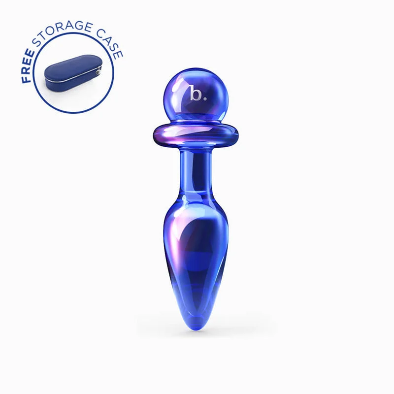 anal toys with long design-Biird Anii Glass Anal Plug