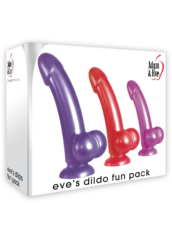 dildo size rankings-Eve's Dildo Fun Pack - 3 Pack