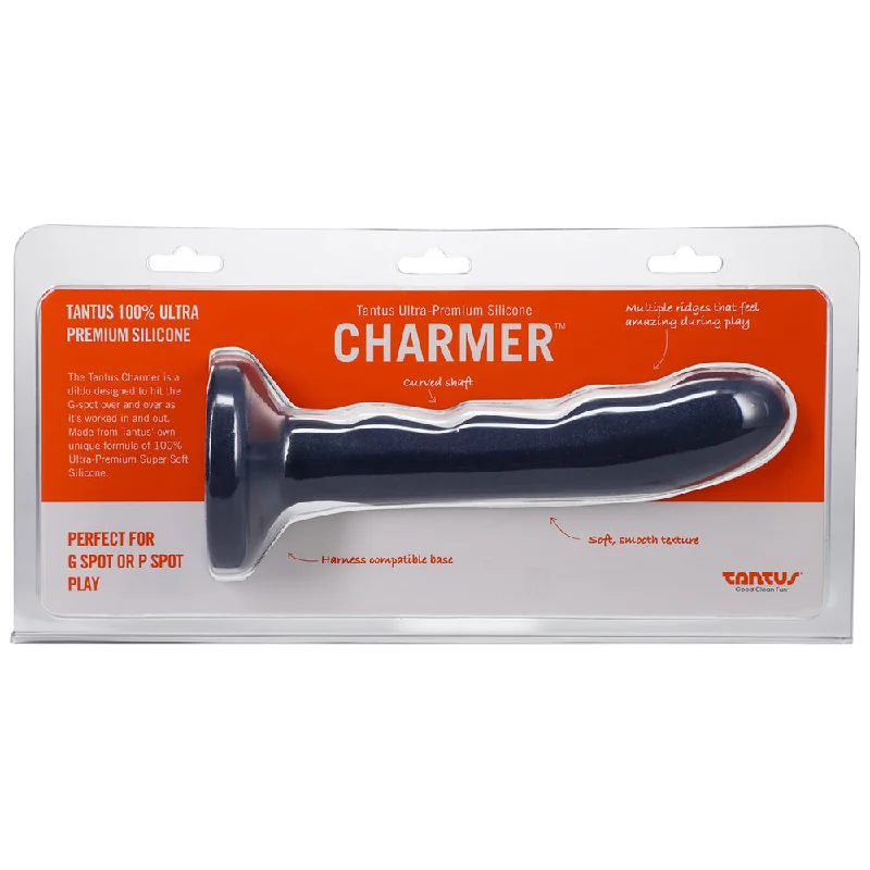 dildo usage tips-Tantus Charmer 8 in. G-Spot Dildo Sapphire