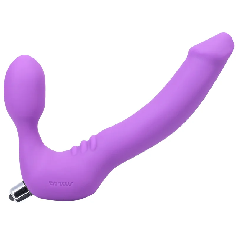 dildo battery replacement-Tantus Strapless Classic Vibrating Strap-On Dildo Lavender