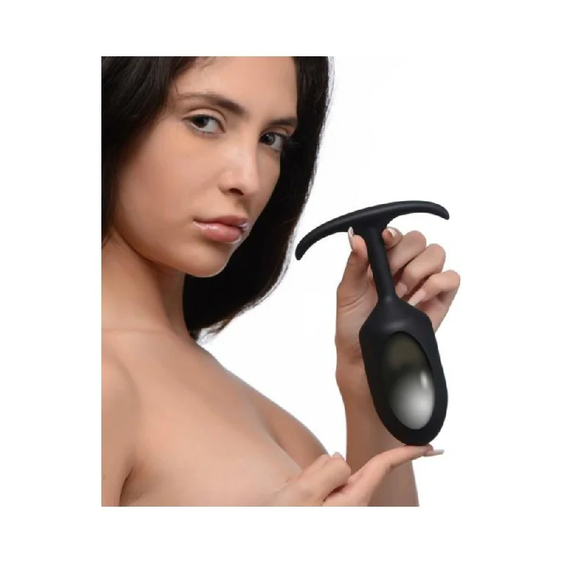 anal toys for gentle relaxation-Premium Silicone Weighted Anal Plug - Xl