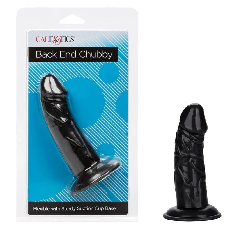 dildo comfort discounts-Back End Chubby Suction Cup Anal Dildo by Cal Exotics