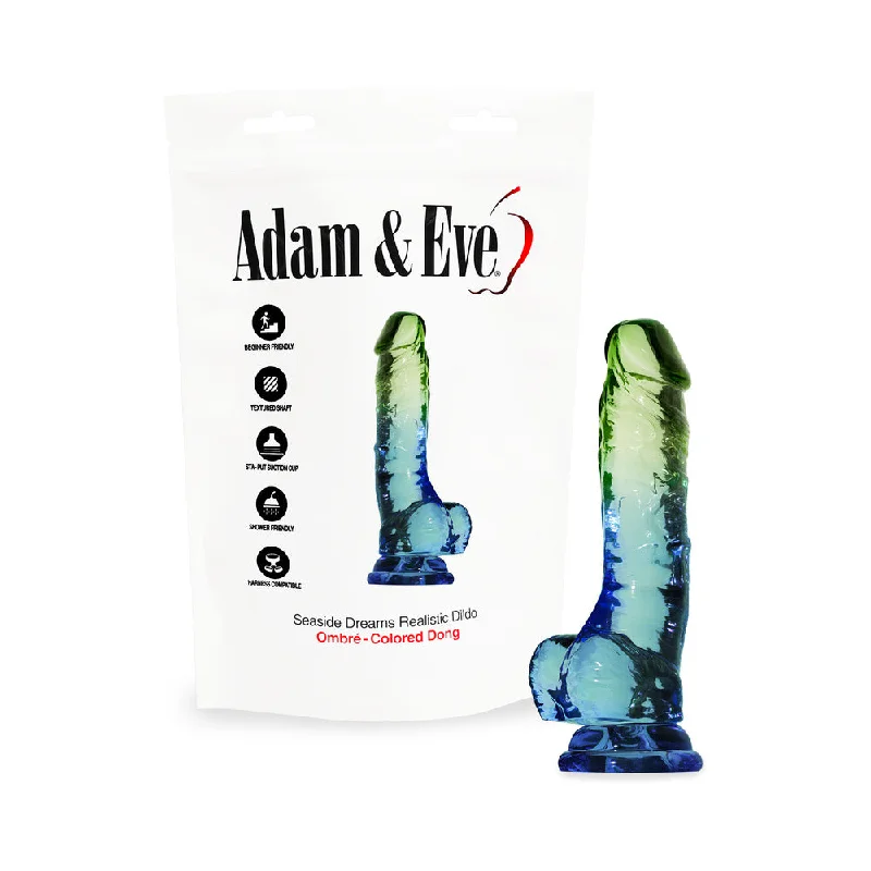 dildo charging advice-Adam & Eve Seaside Dreams Realistic Dildo (Bag Packaging)