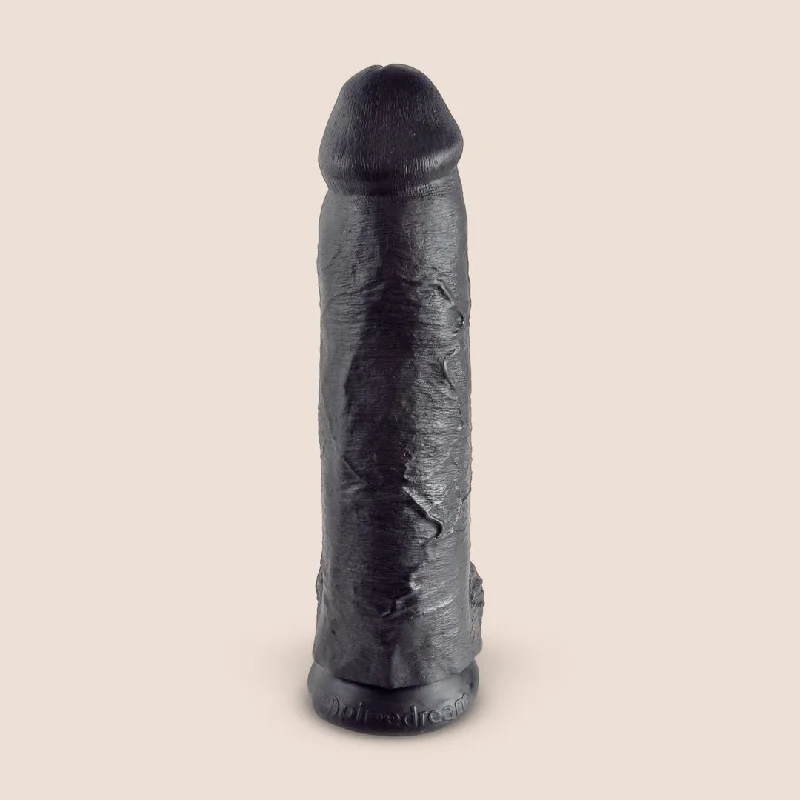 dildo price rankings-King C Ultra Realistic 12 Inch Black Suction Cup Dildo With Balls