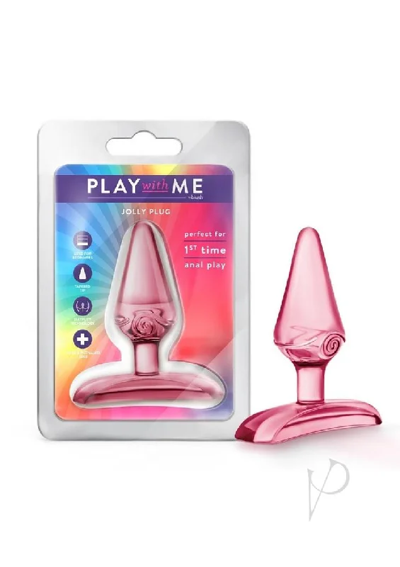 anal toys with sleek shape-Play With Me Jolly Plug Pink