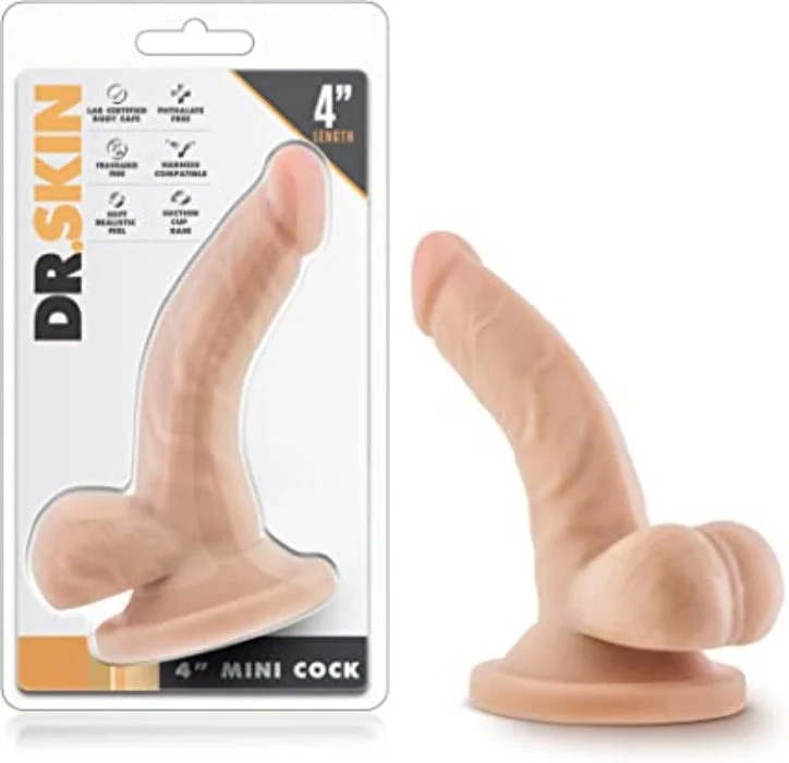 dildo heat deals-Dr. Skin 4 Inch Mini Cock -Beige