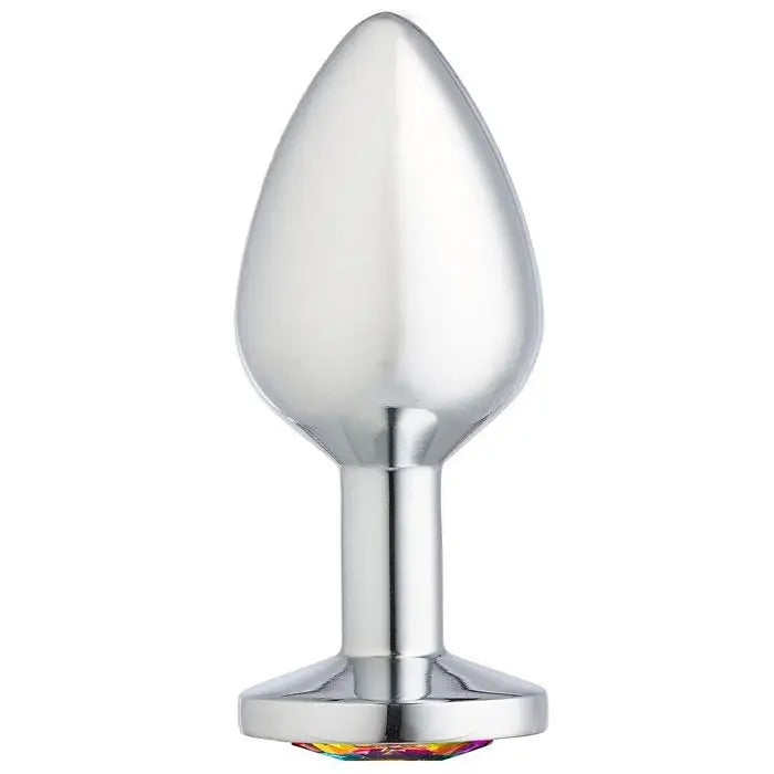 anal toys with smooth tip-Cloud 9 Gems Silver Chromed Anal Plug