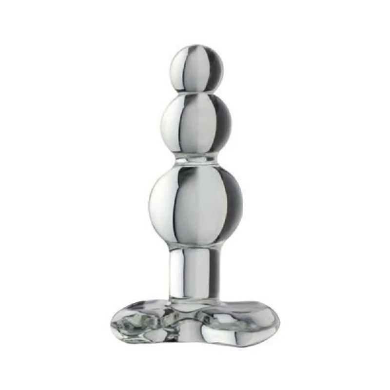 anal toys for couple playtime-BEADED ANAL PLUG CLEAR