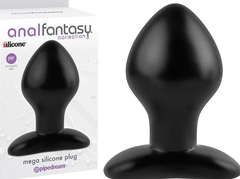 anal toys with sleek design-Pipedream Anal Fantasy Collection Mega Silicone Butt Plug 7 inch Black