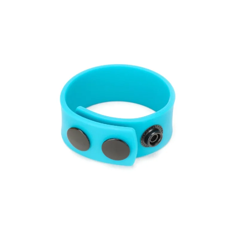 metal cock ring pros-Me You Us Light Blue Silicone Cock Strap