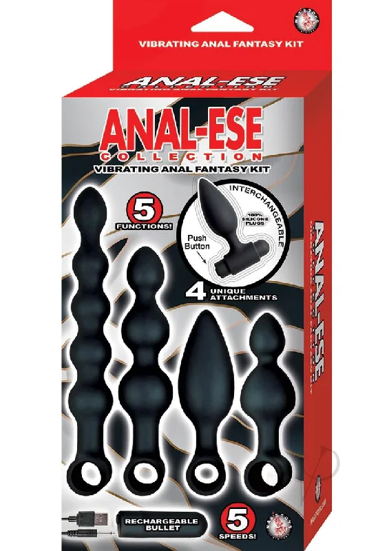 anal toys with bold shape-Anal Ese Coll Vibe Anal Fantasy Kit Blk