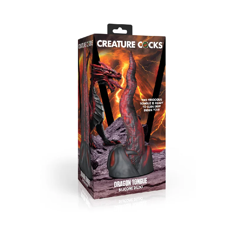 dildo sales ratings-Creature Cocks Dragon Tongue Silicone Dildo