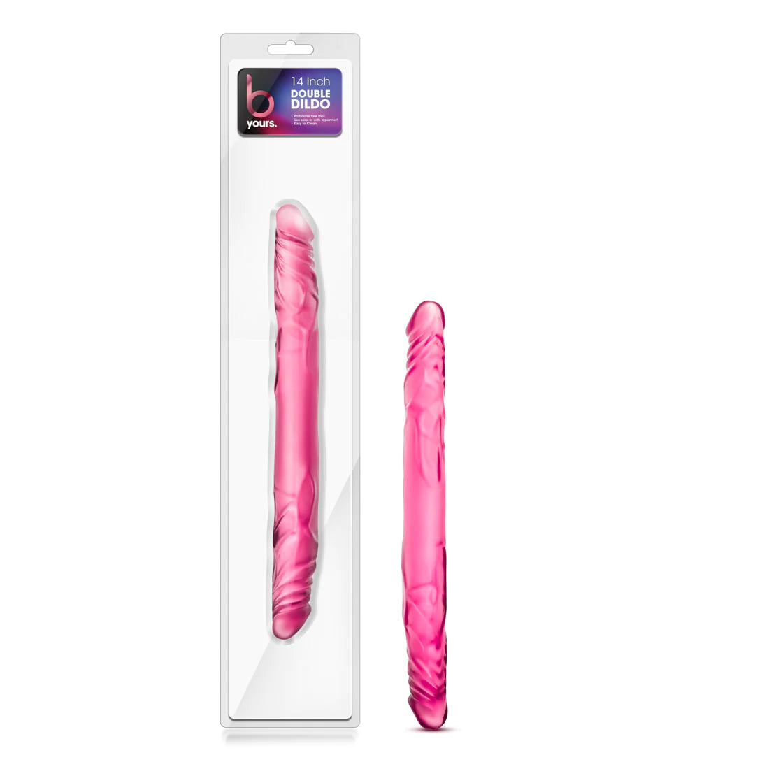 dildo flexibility offers-B Yours Pink 14-Inch Long Dildo