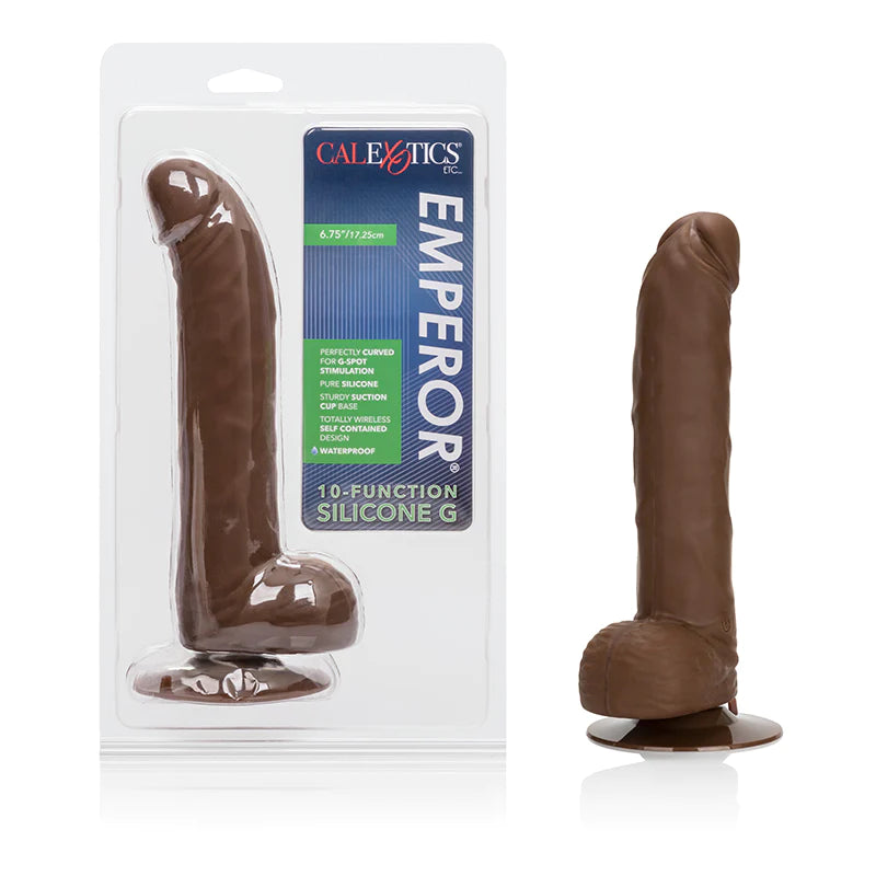 dildo heat bundles-Emperor G-Spot Vibrating Dildo 6.75" by Cal Exotics