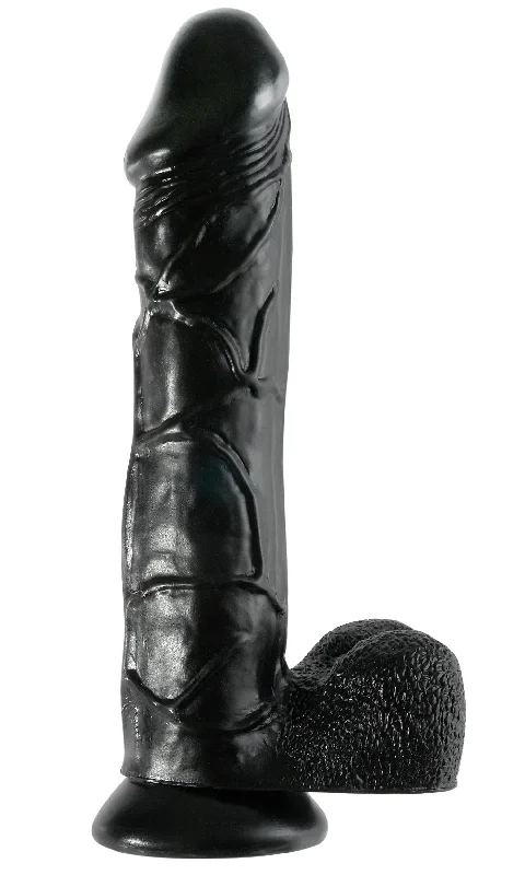 large dildo size comparison-Basix Rubber Works 12 Inch Mega Dildo - Black