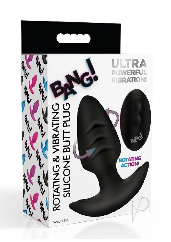 anal toys for anal vibes-Bang Rotating Vibra Plug W/remote Blk