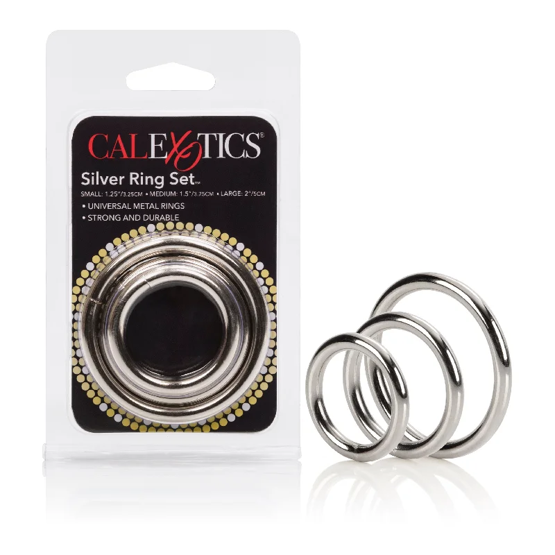 cock ring power options-Shiny Steel Rings: Sparkle and Adventure Set for Playtime Fun!