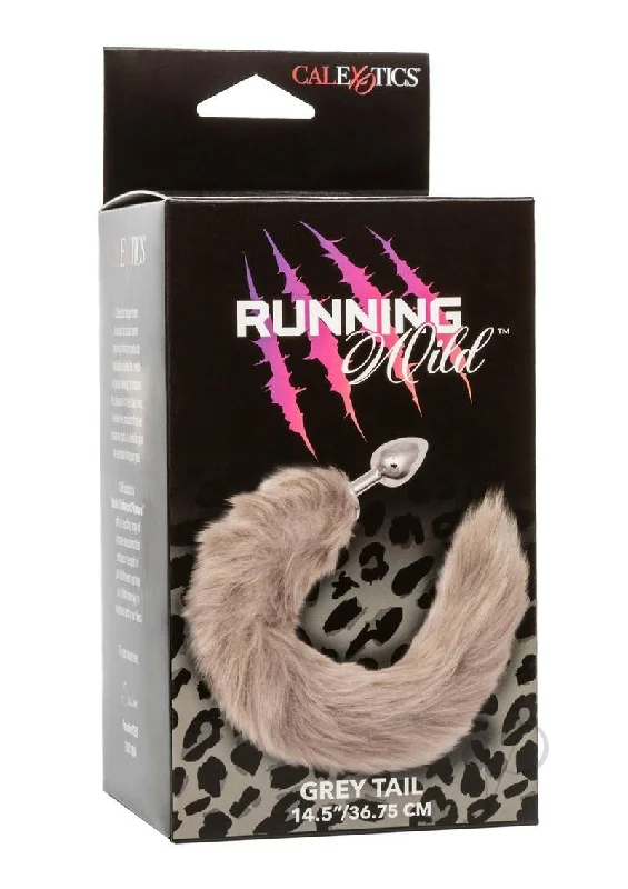 anal toys with smooth design-Running Wild Grey Tail