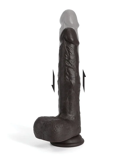 dildo flexibility features-Idalis Wireless Thrusting Dildo - 3 Function Brown