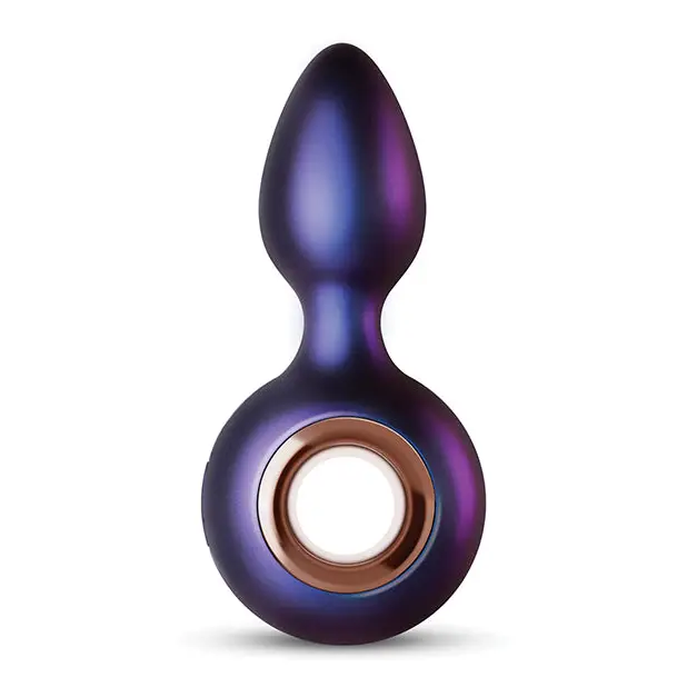 anal toys with long grip-Hueman Deep Space Vibrating Anal Plug