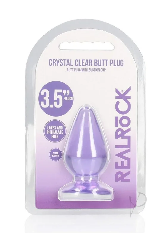 anal toys for anal vibes-Realrock Crystal Anal Plug 3.5 Pur