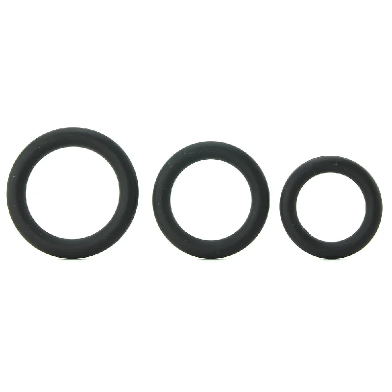 cock ring durability solutions-Ram Silicone Cock Rings #3 in Black