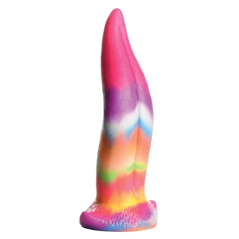 dildo trendy discounts-Unicorn Kiss Fantasy Silicone Tongue Dildo