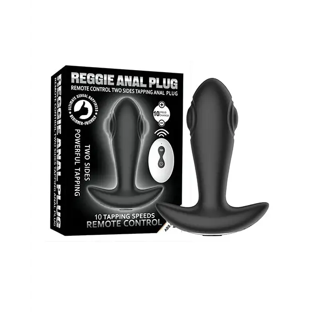 anal toys with sleek tip-Reggie Tapping Anal Plug