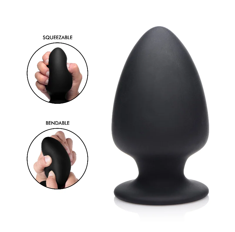 anal toys for private relaxation-Squeezable Silicone Anal Plug