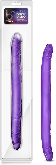 dildo collector discounts-B Yours ''Double'' Dildo 18" -Purple