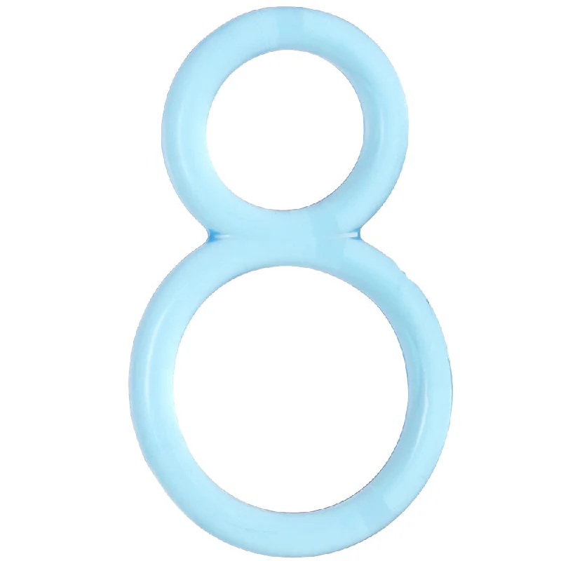 cock ring budget options-Ofinity Elasto-Stretch Rings in Blue