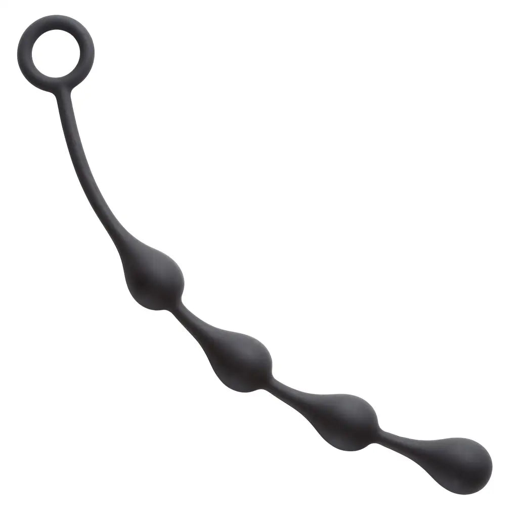 anal toys with long shape-Cloud 9 Silicone Anal Teardrop Small Black